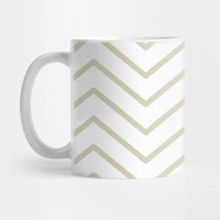 Light Brown Zigzag Lines Pattern Mug